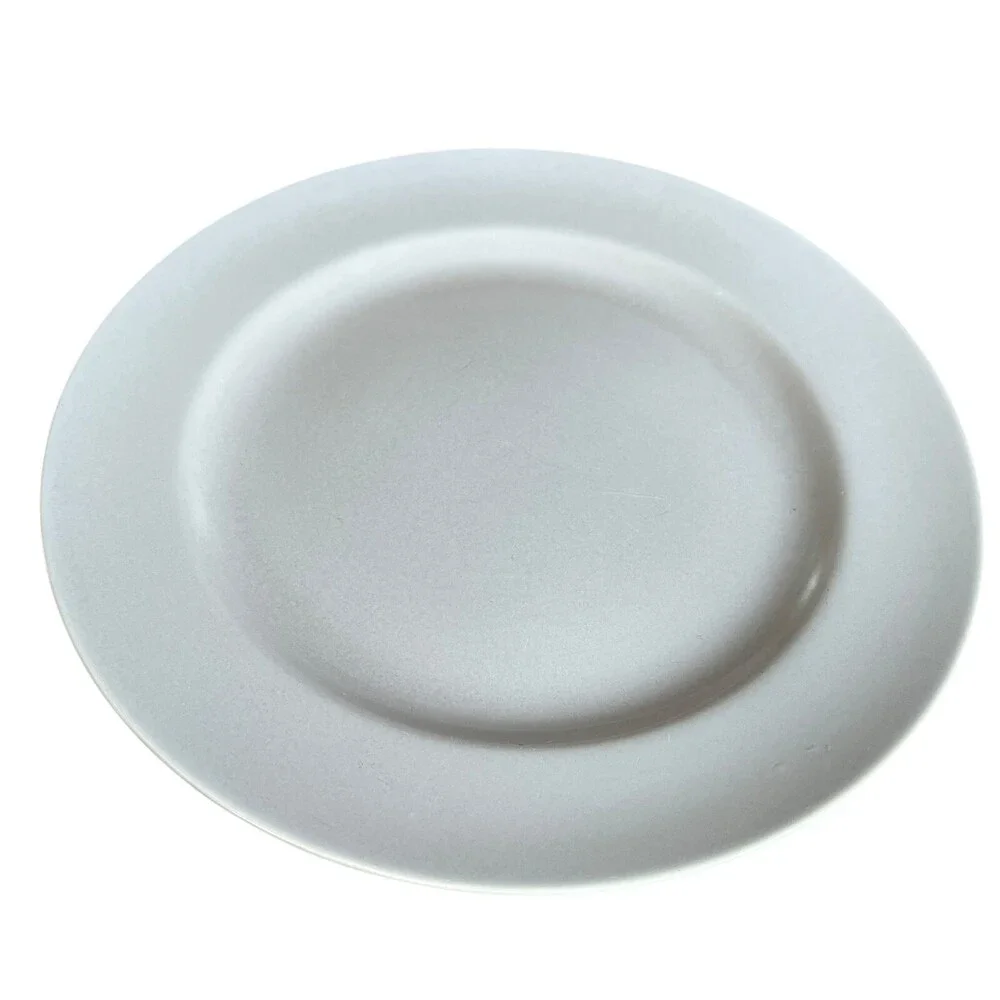 VTG Franciscan Pottery El Patio Satin Grey 10.5” Dinner Plate Pale Matte Pastel